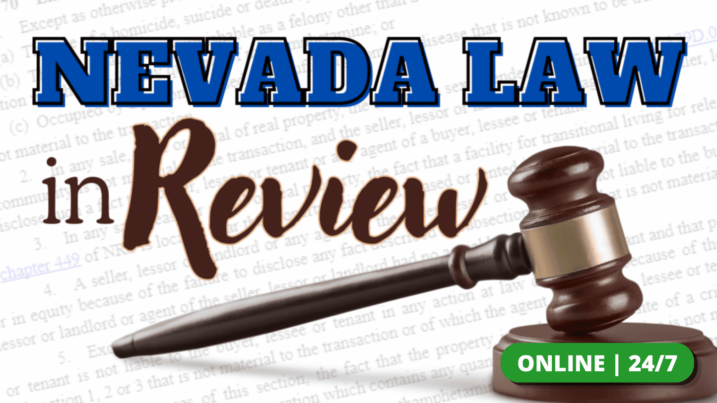 Law & Legislation: Nevada Law in Review – CE.7418000-RE